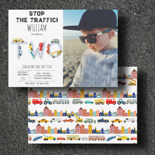 Vehículos de Transporte de Ciudad Cumpleaños Segun