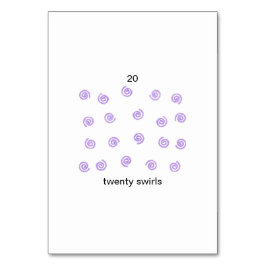 Veinte giros sobre tarjetas de personalizado