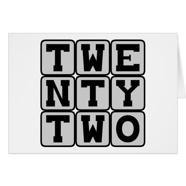 Veintidós, número 22 (Anverso (Horizontal))