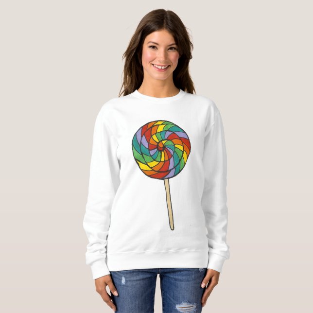 Vela arcoiris Lollipop Camisa de orgullo LGBT (Anverso completo)
