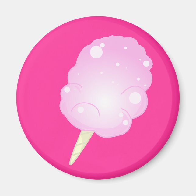 Vela de algodón - imán rosa (Frente)