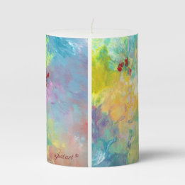 Vela De Columna Abstract Art Pillar Candle