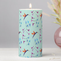 Arte Floral de Aves Colibríes