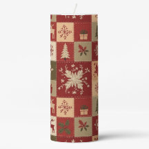 ASPECTO DE PARCHE DE FIESTAS DE INVIERNO ROJO Y BE