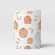 Calabazas de otoño y manteles de hojas