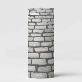 Vela De Columna Camino Gris de Piedra Calle Cobblestone