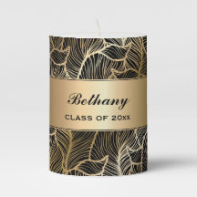 Centros de Graduación de helechos Damask de color 