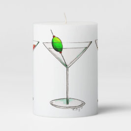 Vela De Columna Gafas de cóctel Bar mixto Bebe Martini Cosmo