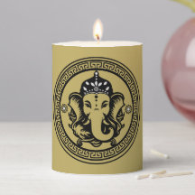 Ganesha Themed Hindu Art Print