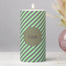 Menta y Ciruela Personalizadas con Rayas Diagonale
