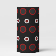 MidCentury Rojo moderno, negro y gris