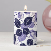 Patrón de Ilustracion Batik Purple y Vines