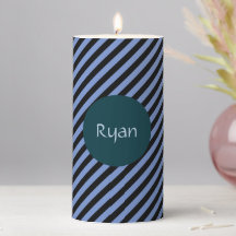 Personalizado Azul y Negro con Rayas Diagonales
