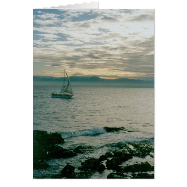 Vela de la tarde del invierno en la Costa del (Frente)