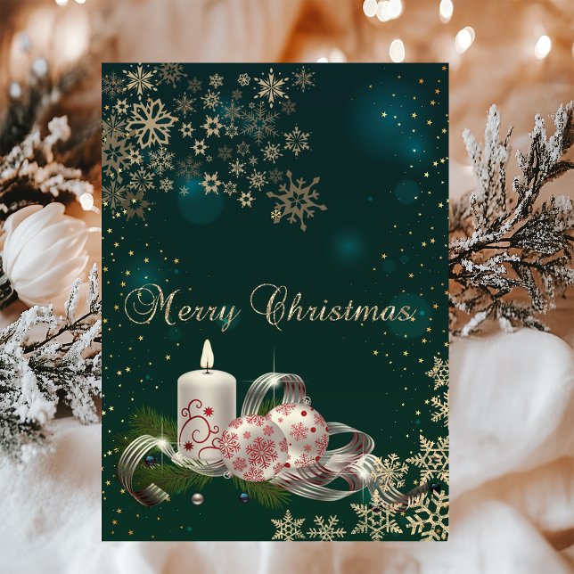 Vela de Navidad, Copos de nieve, Navidad verde (Subido por el creador)