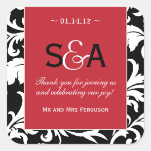 Vela del rojo rico - pegatinas del favor