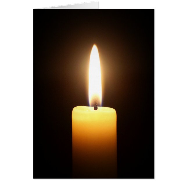 Vela en la carta oscura (Frente)