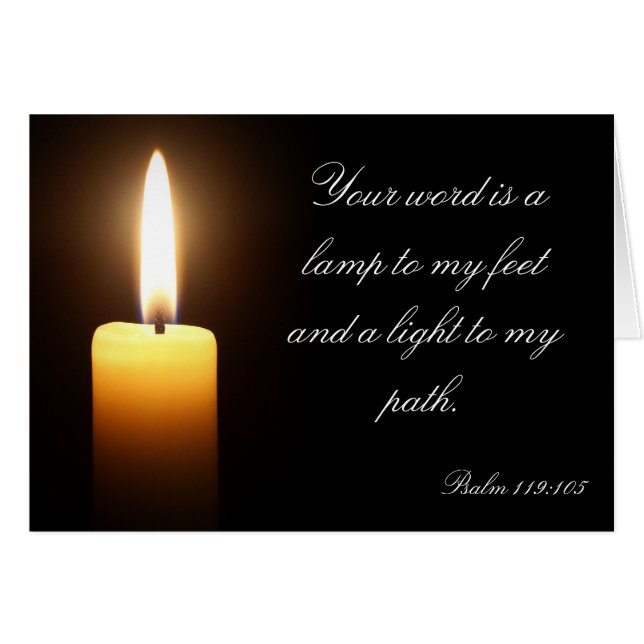 Vela en la carta oscura (Anverso (Horizontal))