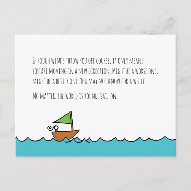 Vela en la postal (Anverso)