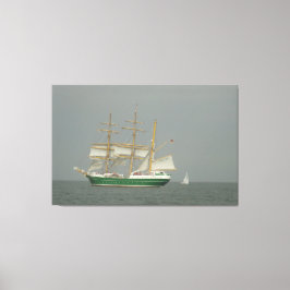 Vela En Un Arte De Vela De Día Sombrío