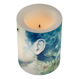 Vela LED envuelta, Vela LED de 3" x 4"