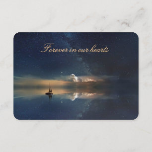 Vela lejos de las tarjetas de oraciones de las nub