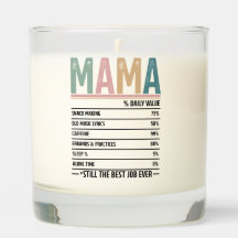 Vela perfumada de valor diario de Mama