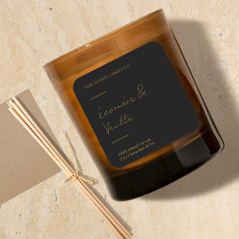 Vela perfumada Gold & Lux etiqueta cuadrada 