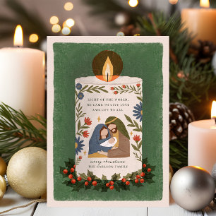 Vela Rústica de la Natividad Religiosa Navidad Pla