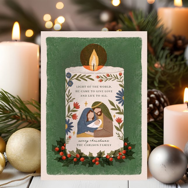 Vela Rústica de la Natividad Religiosa Navidad Pla (Subido por el creador)