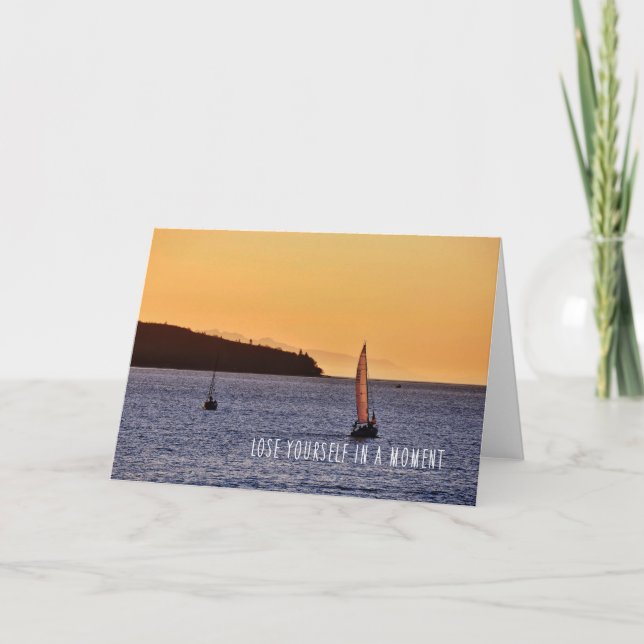 VELA: Tarjeta de felicitación de la BAHÍA INGLESA (Anverso)