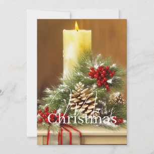 Velas bayas y piñas de Navidad presupuesto