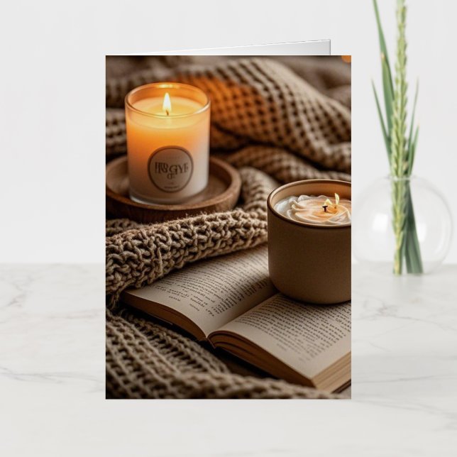 Velas cálidas y acogedoras para una noche tranquil (Anverso)