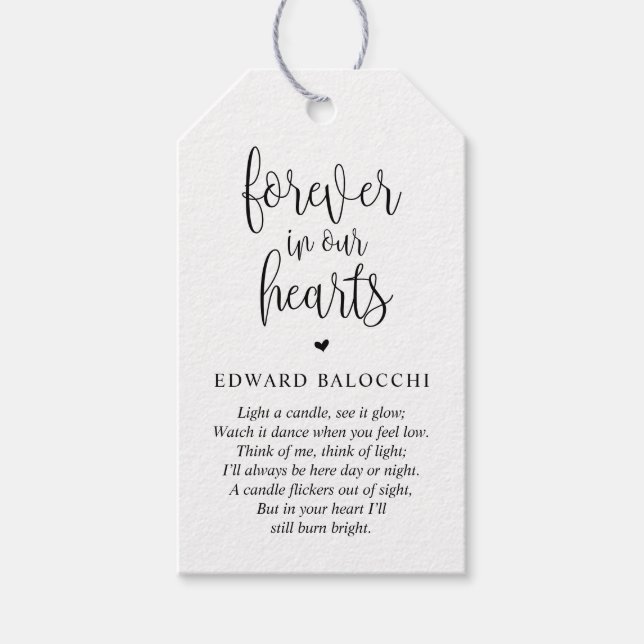 Velas conmemorativas modernas, etiqueta de servici (Anverso)