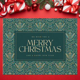 Velas de Navidad oscuras y verdes