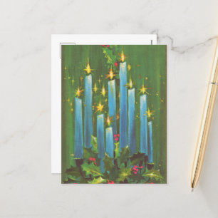 velas de Navidad retro vintage