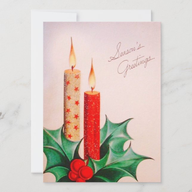Velas de Navidad Vintage (Anverso)