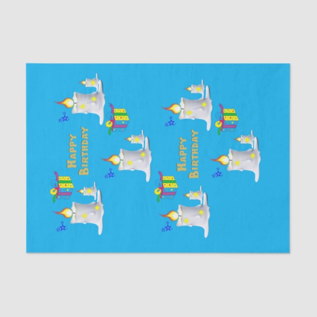 Velas de Papel Tejido Feliz Cumpleaños (Anverso)