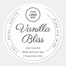 Velas de Soja Hechas a Mano con Etiqueta Minimalis