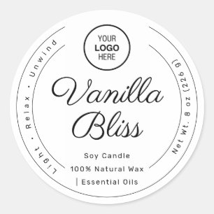 Velas de soja hechas a mano con etiqueta Minimalis