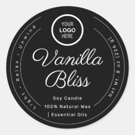 Velas de Soja Hechas a Mano con Etiqueta Minimalis