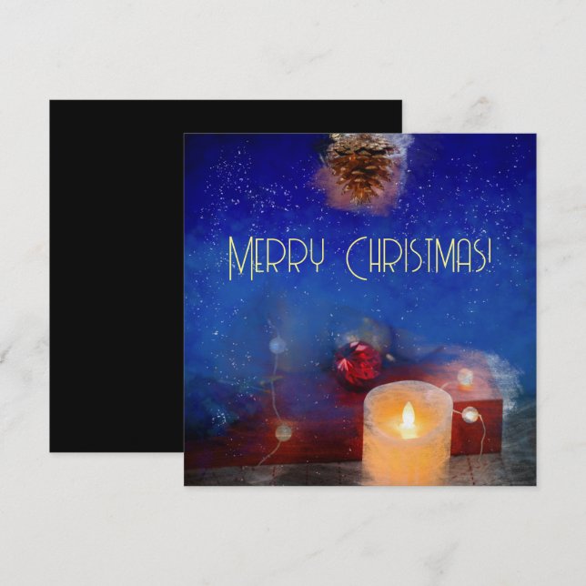 Velas en la noche de los Navidades (Anverso / Reverso)