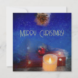 Velas en la noche de los Navidades