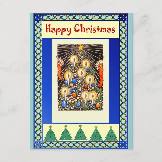 Velas en un árbol de navidad (Anverso)