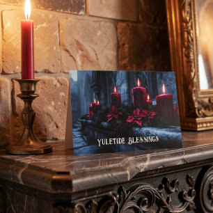 Velas Góticas de Navidad Bendiciones de Yule