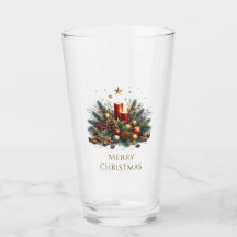 Velas navideñas y vegetación