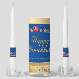 Velas Para Ceremonia Feliz Fiesta Hanukkah Decoración Hermosa