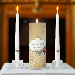 Velas Para Ceremonia Navidades de Opulencia Dorada Boda Floral