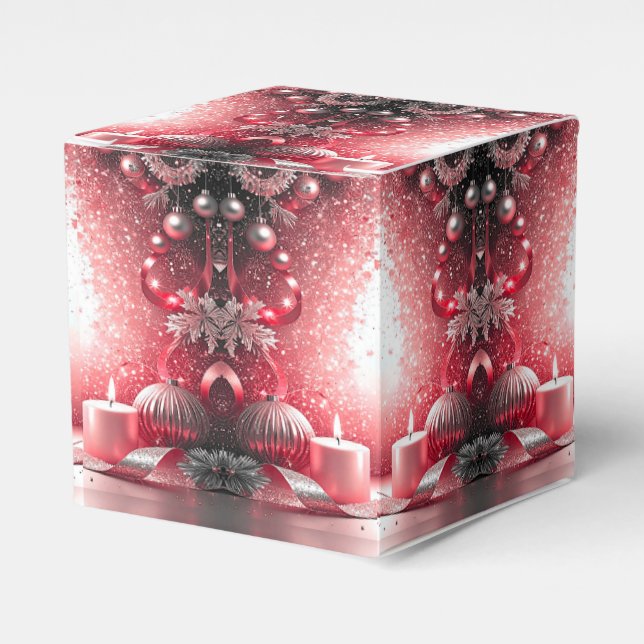 Velas rojas Decorativas Navidades Caja de Favor de