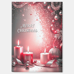 Velas rojas decorativas Navidades imán navideño